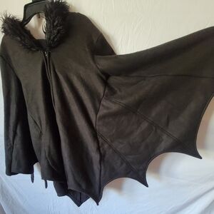 Halloween bat ears hooded coat